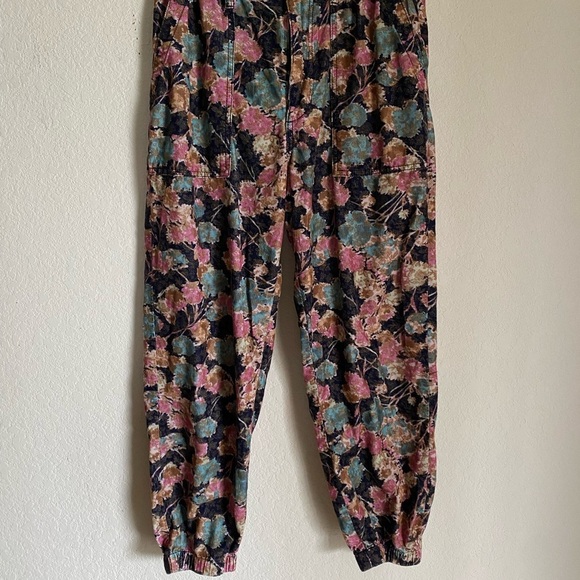 Anthropologie Anisa Floral Corduroy  Floral Tapestry Grandmacore Joggers Size S - Picture 4 of 12